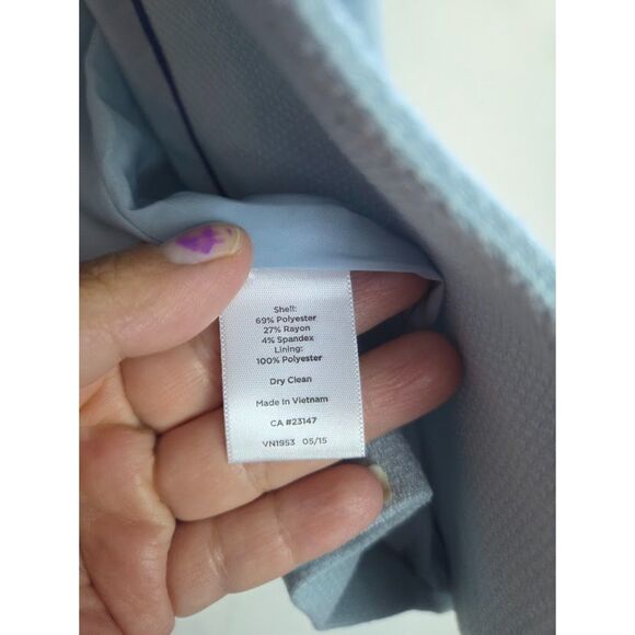 Talbots Light/Pastel Blue 1 Button Single Breasted Notch Lapel Blazer size 8 - Picture 15 of 16